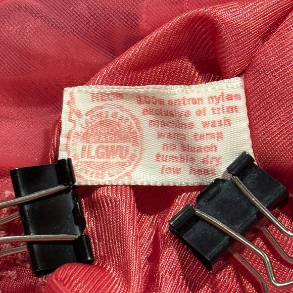 Vintage Robe Nightgown Slip Dress Coquette Romantic Balletcore Lace Pink Size PM - Picture 10 of 16